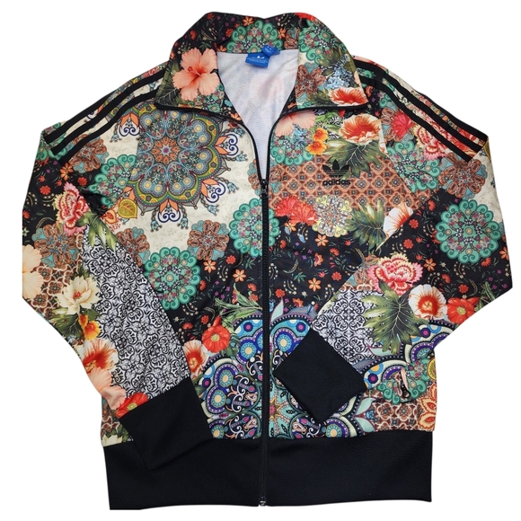 Adidas Originals x Farm Rio Jardim Agharta Firebird Track Jacket Size Medium - Picture 15 of 16